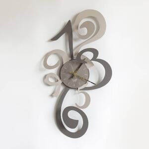 Orologio Truciolo in metallo, 40x80h, colore Fango-nocciola