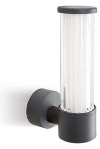 STELO APPLIQUE DA ESTERNO IP54 IN ALLUMINIO ANTRACITE LED 8W LUCE 3000K E 4000K MODERNA DI SOVIL