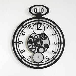 Orologio Cipollone in metallo, 44x55h, colore Nero Goffrato