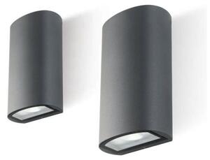 TAGLIO APPLIQUE DA ESTERNO IP54 BIANCA O ANTRACITE 2 MISURE LED INTEGRATO LUCE 3000K E 4000K MODERNA SOVIL