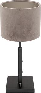 Steinhauer - lampada da tavolo - Stang - nero - metallo velluto - Ø 20cm - E27 - 8163ZW