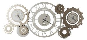Orologio da parete interessante FUSO NECCANO composto di ingranaggi Stile Industrial dimensioni 97x h 44cm colore, colore Sabbia-bronzo