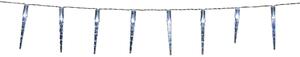Catena Luci LED con 10 Ghiaccioli 90 cm Colore Bianco Freddo in Acrilico