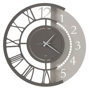 Orologio da parete doppio stile Full Metal Jack lato all�antica numerazione romana e dall�altro alla numerazione araba Diametro 45 m piccolo colore Avorio e fango