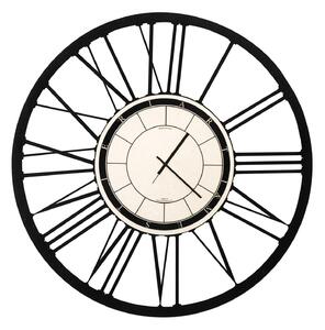Orologio da parete classico piccolo quadrante con delle linee, tutte collegate ad un cerchio Diametro 50 cm colore Nero