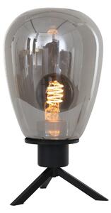 Steinhauer - lampada da tavolo - Reflexion - nero - vetro metallo - Ø 15cm - E27 - 2682ZW