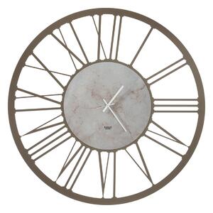Orologio da parete CLASSICO MARMO BIG , Diametro 90 cm quadrante effetto marmo marmo stampato e numeri romani Bronzo