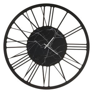 Orologio da parete CLASSICO MARMO BIG , Diametro 90 cm quadrante effetto marmo marmo stampato e numeri romani colore Nero