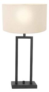 Steinhauer - lampada da tavolo - Stang - nero - lino metallo - Ø 30cm - E27 - 8211ZW
