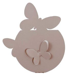 Porta Umidificatore Farfalle in metallo, colore Beige