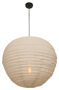 Anne Lighting - lampada a sospensione - Bangalore - beige - lino metallo - Ø 70cm - E27 - 2136B