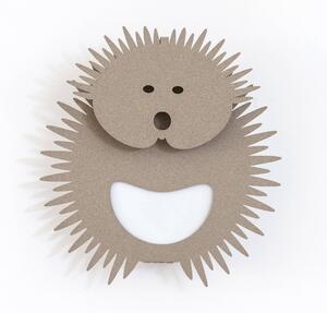 Porta Umidificatore Riccio in metallo, colore Beige