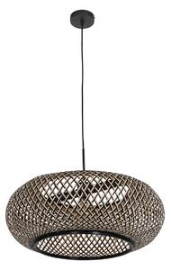 Lampada a sospensione, metallo e legno, nero, D 60 cm