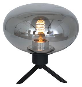 Steinhauer - lampada da tavolo - Reflexion - nero - vetro metallo - Ø 22cm - E27 - 2681ZW