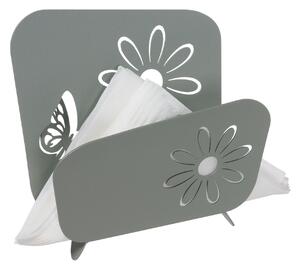Porta tovaglioli Verticale decorato con margherite e farfalle, Dimensioni 17x5x h16 cm Perfetto per l'uso quotidiano, buffet o feste colore Giada