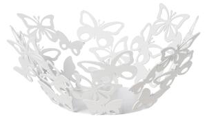Centrotavola composto da varie farfalle che, con le loro ali traforate FARFALLOSO, dimensioni 37 x h 16 cm, colore Bianco