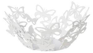 Centrotavola, portapane, portadolci PiCCOLO composto da varie farfalle, ali traforate FARFALLOSO, dimensioni 31 x h 12 cm, colore Bianco