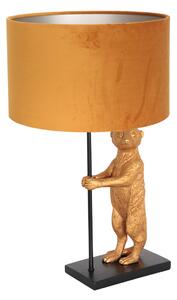 Anne Lighting - lampada da tavolo - Animaux - nero - metallo velluto - Ø 30cm - E27 - 8228ZW