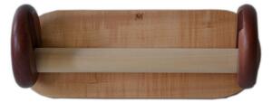 Portarotolo Da muro portascottex fissabile con biadesivo diametro 30x h11 cm in fornito di biadesivo colore naturale