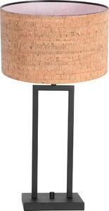 Steinhauer - lampada da tavolo - Stang - naturale nero - metallo tessile - lampada da comodino - E27 - 4357ZW