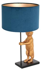 Anne Lighting - lampada da tavolo - Animaux - nero - metallo velluto - Ø 30cm - E27 - 8229ZW