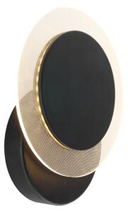 Steinhauer - lampada da parete - Lido - nero - plastica metallo - Ø 17cm - LED - 2564ZW