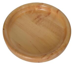 Ciotola in legno massello tornita a mano Big � 42xh 6 cm per centrotavola portafrutta o vassoio colore Naturale