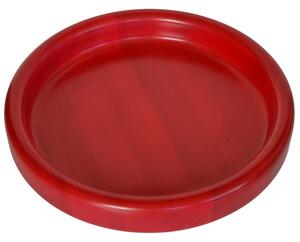 Ciotola in legno massello tornita a mano Big � 42xh 6 cm per centrotavola portafrutta o vassoio colore Rosso