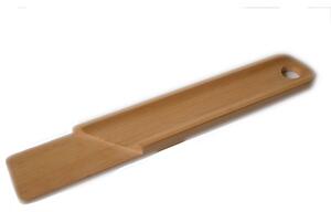 Tagliere per Salame in legno di ontano 30,5x13xh1,5 cm colore legno naturale non utilizzabile in lavastoviglie