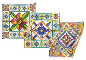 Tovagliette in plastica set 6 PEZZI COSTIERA in Plastica Assortito, dimensioni 37x47x H 0.5 cm