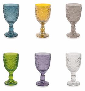 Set 6 CALICI Marrakech in Vetro Multicolor, diametro 8 x altezza 17 cm, capacit� 280 ml