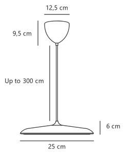 DFTP by Nordlux - Lampadario dimmerabile a sospensione con cavo ARTIST LED/14W/230V 3000K