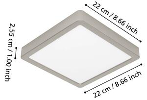Eglo 901383-LED RGBW dimmerabile plafoniera da bagno FUEVA-Z LED/10,5W/230V 22x22cm IP44 cromo