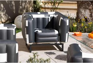 Poltrona YOMI NEP �Open bar � Aluminium Dimensioni 70x83x h77 cm peso 12 kg, seduta gonfiabile in TPU colore grigio