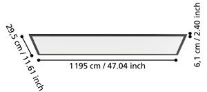 Eglo 901487 - Pannello LED a montaggio superficiale MORADILLO LED/33W/230V 120x30 cm nero