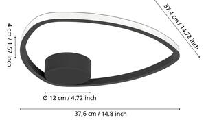 Eglo 902148 - Plafoniera a LED MOSCHELLA LED/9,7W/230V nero