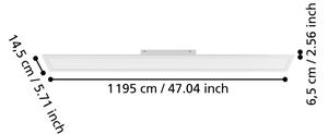 Eglo 901504-LED dimmerabile, pannello a montaggio superficiale MORADILLO-R, LED/28,3 W/230 V, 120 x 15 cm, bianco, con telecomando
