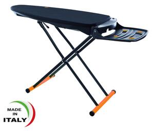 Asse da stiro professionale SMOOTH IB4 B1 riscaldante , soffiante, aspirante 117x48xh14 -peso 11,2 Kg compatto e leggero piano in aluzink garantito a vita colore giallo