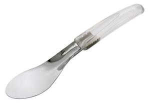 Spatola per gelato per Carapina in vari colori Lunghezza totale 23 cm Con cucchiaio in acciaio inox e manico ergonomico in plastica trasparente