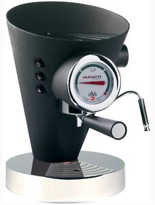 Macchina da caff� DIVA Bugatti in acciaio inox 24x24x 36.5 cm -Peso 9,5 kg, 0,8 Litri per caff� macinato e in polvere Prodotta interamente in Italia con Garanzia Italiana nero opaco