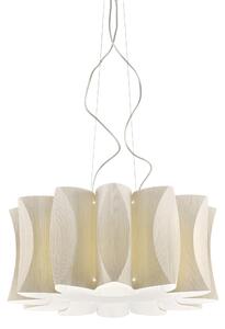 Lampadario a sospensione Larice Ghiaccio MAXI VIRUS Dimensioni 68x68xh38 cm- peso 4,90 kg Supporto in Metallo Sospensione