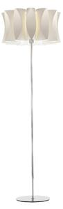 Lampada piantana da TERRA Struttura in acciaio Paralume Fassino bianco VIRUS Dimensioni 52xh 165 cm - 10,90 kg Paralume Fassino bianco