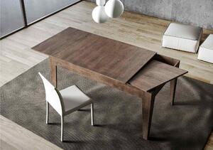 Tavolo Allungabile Piano NOCE CICO 90x160xh77 cm estensibile fino a 220 cm tutto in legno di Frassino Noce