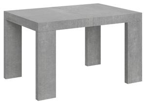 Tavolo Allungabile Piano ROXELL 90x120xh77 cm estensibile fino a 224 cm tutto in legno di Frassino Cemento