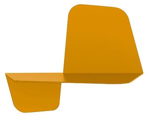 Mensola da Parete in acciaio sagomato verniciato a polvere FLAP 420 Ali Di Farfalla Dimensioni 42x21,5xh33 cm colore Giallo Maya