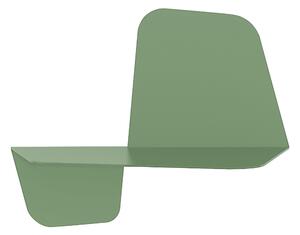 Mensola da Parete in acciaio sagomato verniciato a polvere FLAP 420 Ali Di Farfalla Dimensioni 42x21,5xh33 cm colore Oliva