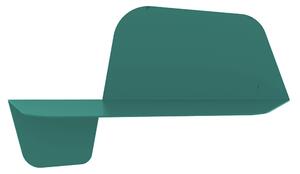 Mensola da Parete in acciaio sagomato verniciato a polvere FLAP 600 Ali Di Farfalla Dimensioni 59x29xh26 cm colore Salvia