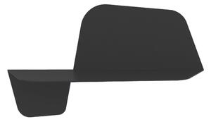 Mensola da Parete in acciaio sagomato verniciato a polvere FLAP 600 Ali Di Farfalla Dimensioni 59x29xh26 cm colore Nero