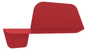 Mensola da Parete in acciaio sagomato verniciato a polvere FLAP 600 Ali Di Farfalla Dimensioni 59x29xh26 cm colore Papavero