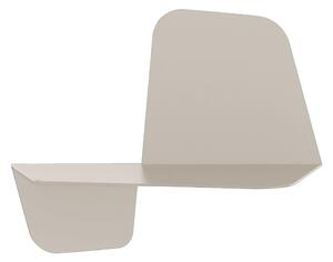 Mensola da Parete in acciaio sagomato verniciato a polvere FLAP 420 Ali Di Farfalla Dimensioni 42x21,5xh33 cm colore canapa